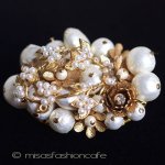パール花ブーケブローチ パール花ブーケブローチ