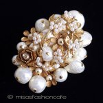 パール花ブーケブローチ パール花ブーケブローチ