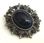 アンティーク フローラル ブローチ