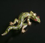 Trifari　トリファリ 　とかげ　ブローチ