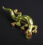 Trifari　トリファリ 　とかげ　ブローチ