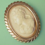 アンティーク カメオ ブローチ