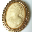 （画像用） アンティーク カメオ ブローチ