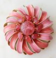 （画像用） Original By Robert ピンクフラワー ブローチ
