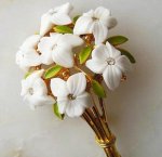 ARTアート刻印　 フラワーブーケブローチ