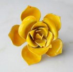 Original By Robert イエローローズ ブローチ