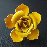 Original By Robert イエローローズ ブローチ