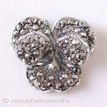 ＷＥＩＳＳ　ブローチ パンジー・すみれの花