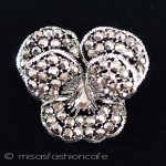 ＷＥＩＳＳ　ブローチ パンジー・すみれの花