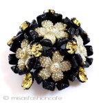 ヴィンテージジュエリー お花ドーム ブローチ