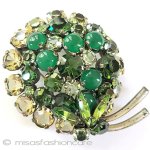 オーストリア製 ブローチ クリスタル・フルーツ オーストリア製 ブローチ クリスタル・フルーツ