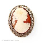 ヴィンテージ カメオ ブローチ兼ペンダント ヴィンテージ カメオ ブローチ兼ペンダント