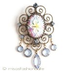 Ｈｏｂｅ刻印　フラワー ペンダント兼ブローチ