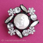 バロックパール花ブローチ バロックパール花ブローチ