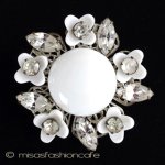 ミリアムハスケル刻印 1948年の花ブローチ ミリアムハスケル刻印 1948年の花ブローチ