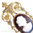 （画像用） アールヌーヴォー カメオ　ブローチ