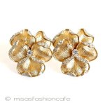 トリファリ ブローチ2個 Trifari パンジー トリファリ ブローチ2個 Trifari パンジー