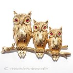 Trifari トリファリ ふくろう ブローチ Trifari トリファリ ふくろう ブローチ