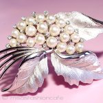 TRIFARI　 トリファリ パールRS　ブローチ