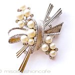 ヴィンテージアクセサリー トリファリ パールりぼん ヴィンテージアクセサリー トリファリ パールりぼん