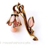 アンティークジュエリー トリファリ ガラスの花 アンティークジュエリー トリファリ ガラスの花