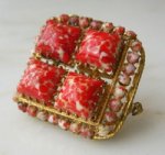 チェコ製　ブローチ