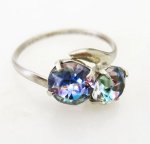 Sterling銀製　 アイリス石リング