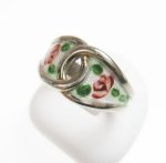 Sterling銀製 ローズのお花リング