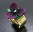（画像用） パンジーすみれ　リング