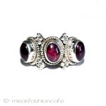 ガーネット　リング　 スターリングシルバー