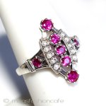 真珠　ルビー　リング　 スターリングシルバー