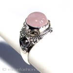 ローズクオーツ　リング　 スターリングシルバー刻印