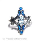 天然石トパーズ&オパール　 スターリングシルバー刻印