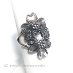 ハナミズキのお花　リング スターリングシルバー刻印