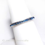 スターリングシルバー ネイビーブルー　リング