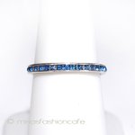 スターリングシルバー ネイビーブルー　リング