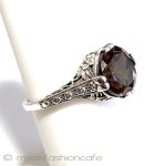 トパーズ　リング・指輪 スターリングシルバー小花