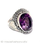 アメジスト６ｃｔリング スターリングシルバー