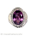 アメジスト６ｃｔリング スターリングシルバー