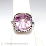 天然石　アメジスト スターリングシルバー