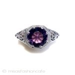 天然石　アメジスト　１ｃｔ　 スターリングシルバー刻印