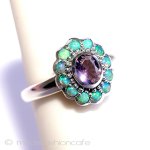 オパールアメジスト　リング スターリングシルバー刻印