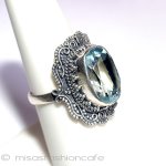 アクアマリン　リング　 スターリングシルバー