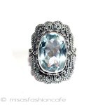 アクアマリン　リング　 スターリングシルバー