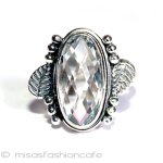 天然ホワイトトパーズ スターリングシルバー925