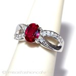 ルビー＆トパーズ・リング スターリング925刻印指輪