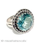 アクアマリン　リング　 スターリングシルバー