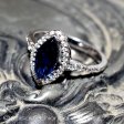 （画像用） サファイア＆トパーズ スターリング刻印リング