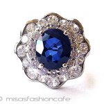 アンティークジュエリー サファイア 銀製リング