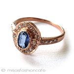 アンティークリング　指輪 サファイア＆ダイヤモンド